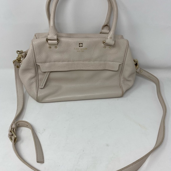 Kate Spade Grant Park Alida Shoulder Tote Wkru2640 In Moussfrost Taupe - Picture 15 of 16